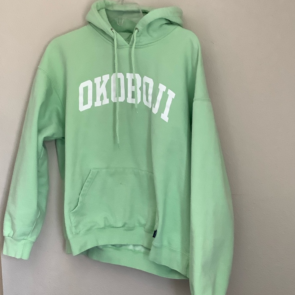 Pacifica Mint Green "OKOBOJI" Hoodie